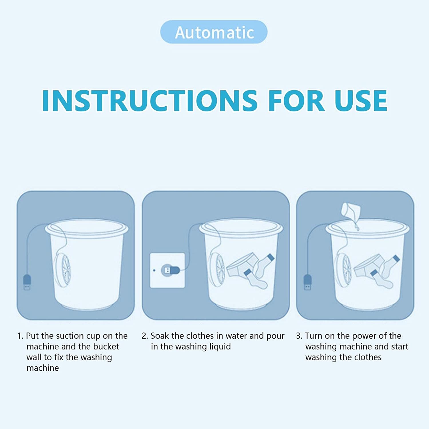 Mini Washing Machine Portable Ultrasonic Turbine Washer - Image 4