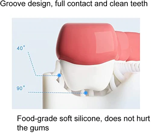 (Without Box)1 PC - 360 Degree U-Shaped Baby Toothbrush Children Child Toothbrush Teethers Baby Brush Silicone Kids Teeth Oral Care Cleaning (random color) - Image 3