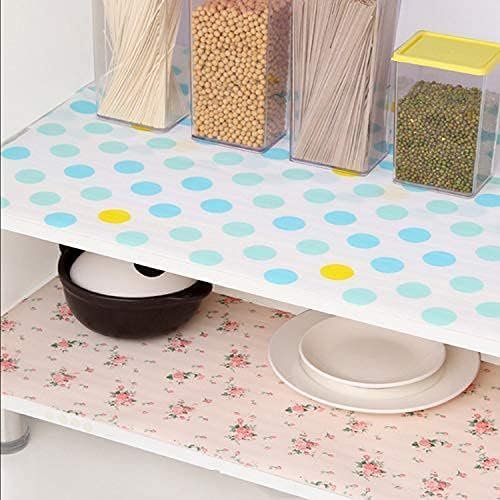 Refrigerator Mats Shelf Liners Fridge Mats Drawer Table (- size 45x160cm - multicolor/random design) - Image 4