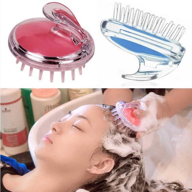 Hair Wash Brush & Scalp Massage Comb – Anti-Dandruff Haircare Brush with Soft Silicone Bristles | Deep Scalp Cleanser, Hair Growth Massager, Anti-Itch, Anti-Hair Fall - Image 3
