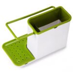 3-in-1 Soap Pump Dispenser With Sponge Holder Liquid Dispenser Container Hand Press Soap Organizer Kitchen Cleaner Tools hot with Self Draining Sink Tidy Organizer Brush Sponge Cleaning Cloth Holder thumbnail 4