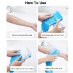 Double Side Bath Towel Scrubber (random Color) thumbnail 1