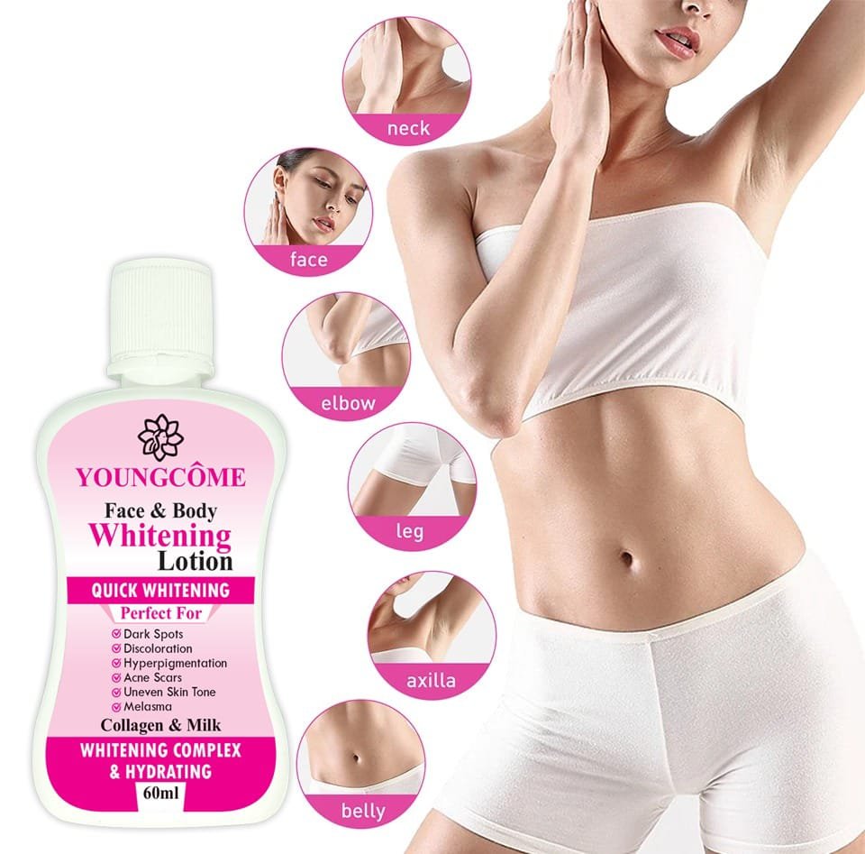 YOUNGCOME 60ml Face Body Whitening Lotion Underarm Brightening Private Underarm Body Cream Legs Whitening Parts - Image 2