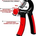 Hand Grip Strengthener Adjustable Resistance Wrist Strengthener Forearm Gripper Hand Workout Squeezer Grip Strength Trainer Without Counter (Random colour) Made in China thumbnail 3
