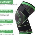 Knee Support Band for Pressure Weaving with 3D Weave Protection Against Injury Pressure Adjustable Knee Support for Men and Women thumbnail 5