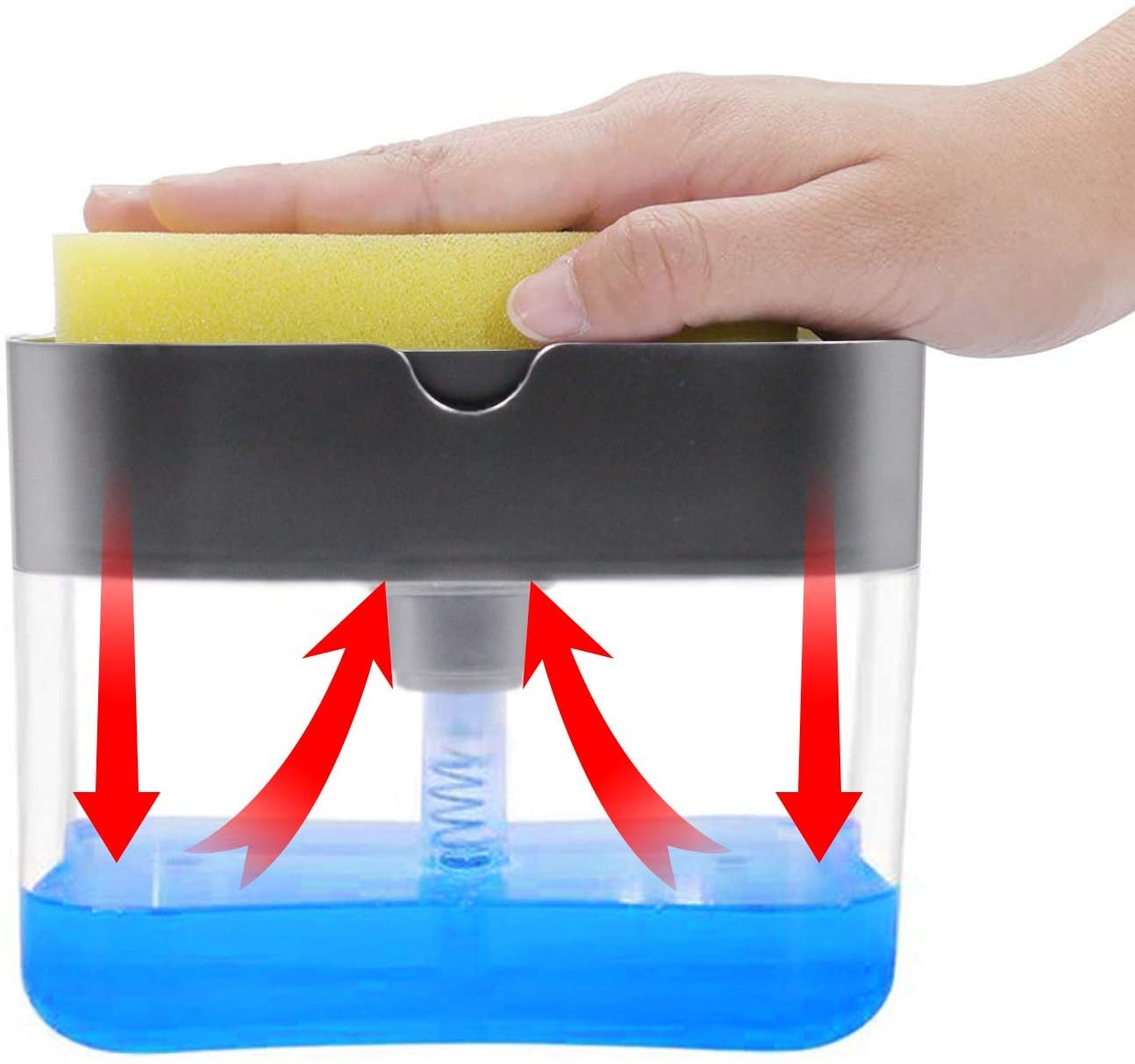 soap pump with Sponge and box (random color ) - Image 4
