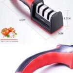 3-in-1 Knife Sharpener With Fruit And Meat Knife Peeler.3-Stage Diamond Coated Knife Sharpener,Kitchen Helper Three-piece Knife Sharpener Set With a Knife Ceramic peeler thumbnail 3