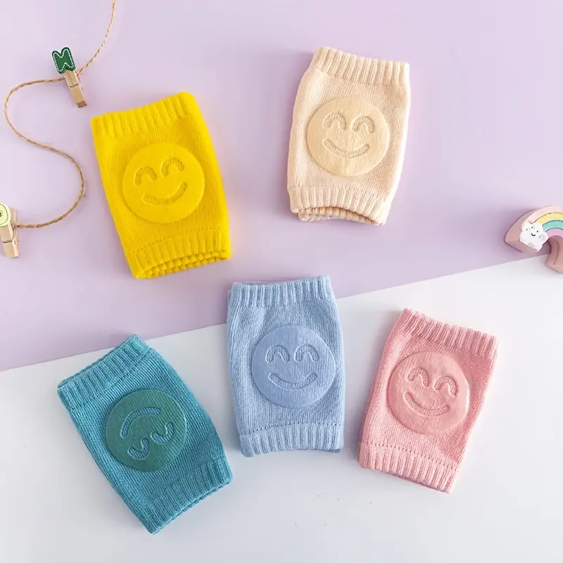 02 Pcs ( Pair ) - Soft & Protective Baby Knee Pads – Cushioned Support for Crawling Infants & Active Toddlers - Random Color - Image 2
