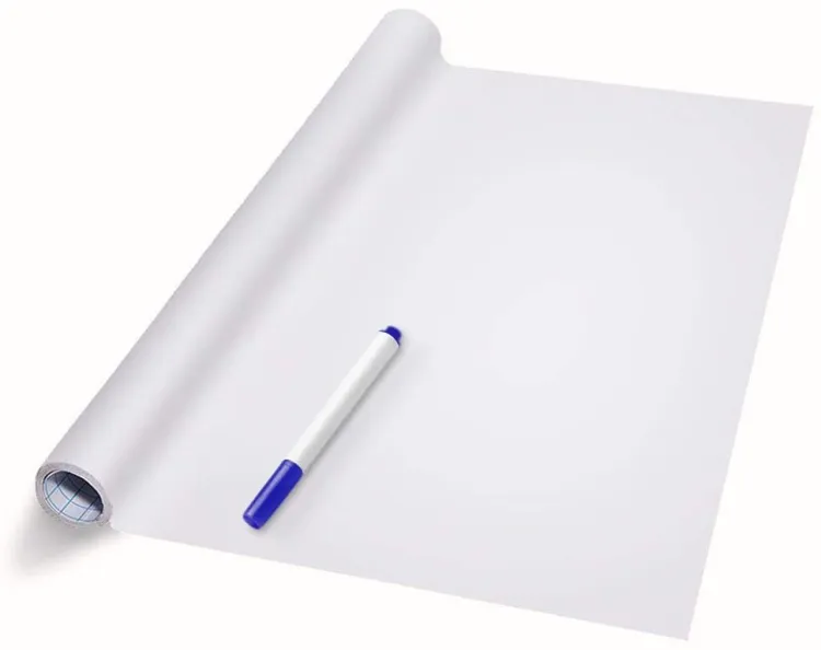 Artisan - Dry Erase Whiteboard Sticker Vinyl Sticker, Self-adhesive & reusable White Board Peel Stick for School,Office,Home,Kids Drawing with 2 erasable markers(good quality ) - Image 3