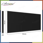 Artisan - Blackboard Chalkboard Vinyl Sticker Washable, Reusable - DIY Black Board Wall Adhesive Vinyl Sticker Roll - with 5pc colorful chalks thumbnail 4