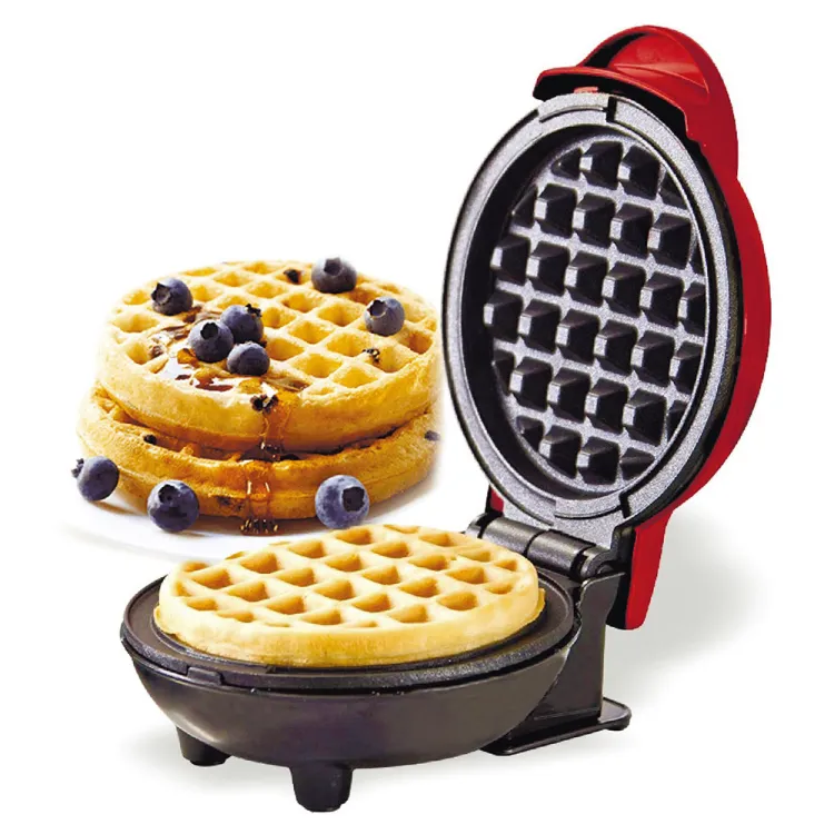 Mini Waffle Maker Breakfast Machine Non Stick Easy Clean (random color ) - Image 3