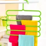 5 Layer Magic Hangers Hanger: Anti-Slip Multi-Purpose and Multi-Functional Magic Multiple Layer Trousers Hangers Hanger - Multifunction Pants Closet Belt Holder Rack S-Type 5 Layers Saving Space Hangers Hanger thumbnail 2