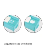 Spice Jars Dispenser Masala Rack Easy Flow Storage Crystal Seasoning Box Multicolour Set of 6 thumbnail 4