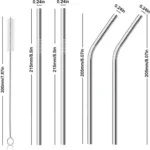 stainless steel straw 5 pcs pack thumbnail 2