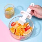 Plastic Oil Bottle Seasoning Dispenser with Silicone Rubber Bristle Brush for BBQ, Oil Brush Bottle Set Oil Storage Container for Kitchen (random color ) thumbnail 3