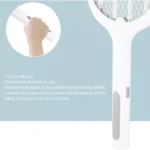 Rechargeable Electric Mosquito Killer Racket 2 In 1 LED Flash Light  (Random Color) thumbnail 3