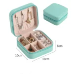 Jewellery Storage Box leather Jewelry Stand Earrings Ring Box Cosmetics Beauty Container Organizer (random color)Made in China thumbnail 1