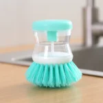 Mini Kitchen Liquid Dish Cleaning Brush | Scrubber Tool, Oil-Resistant, Scrubbing Sponge Remove Stains (Random color) thumbnail 5