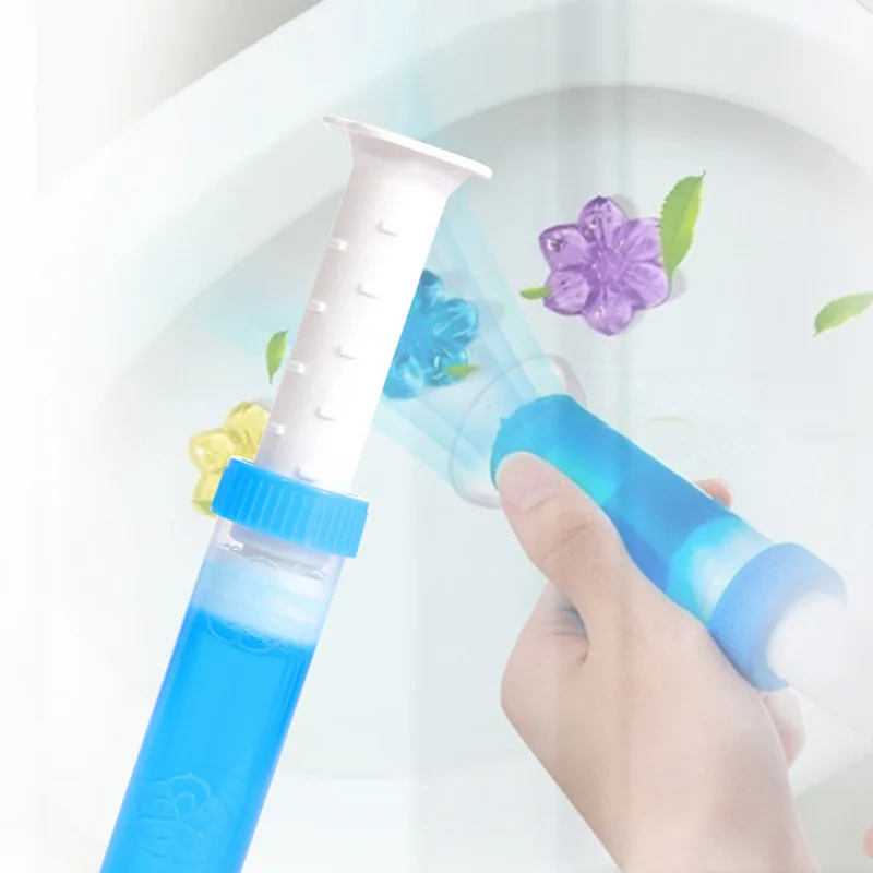 Toilet Cleaning Stamp Gel Toilet Injection Gel Flower Bathroom Cleaner Toilet Gel (random color) - Image 3