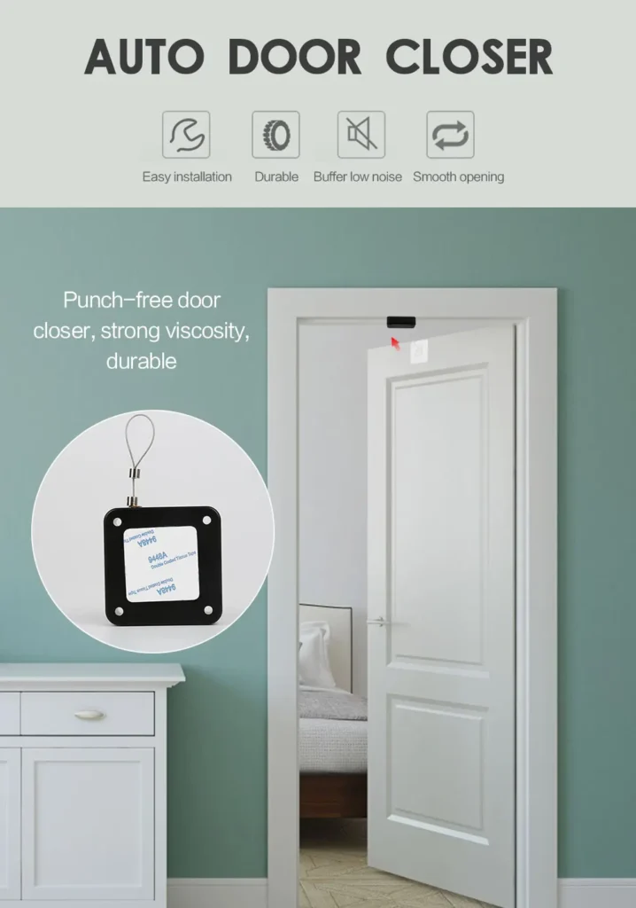 Punch-Free Automatic Sensor Door Closer (BIG SIZE)