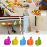 10 pcs  Wall Decoration Hook Creative Silicone Thumb Key Hanger Hooks thumbnail 2