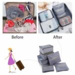 6pcs/Set Travel Storage Bag Portable Luggage Organizer Clothes Tidy Pouch Zip Cube Luggage Toiletry Bag Organizer Pouch Home Organization - Multi (random colors) thumbnail 3