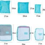 6pcs/Set Travel Storage Bag Portable Luggage Organizer Clothes Tidy Pouch Zip Cube Luggage Toiletry Bag Organizer Pouch Home Organization - Multi (random colors) thumbnail 4