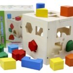 Wooden Hole Shape Intelligence Box Big Shape ,Wood Puzzle Geometric Shape Blocks thumbnail 2