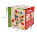 Wooden Hole Shape Intelligence Box Big Shape ,Wood Puzzle Geometric Shape Blocks thumbnail 1