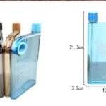 Ultra Slim Notebook Style Water Bottle - 1 Pc (Random Color) thumbnail 2