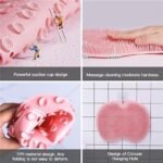Shower Foot & Back Scrubber Mat, Wall Stick Suction Silicone Bathroom Scrubber (Random color) thumbnail 1