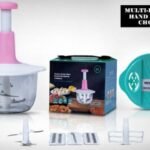 Multifunctional Manual Pushing Chopper with Beater & (Grater , Shredder,  Slicer Plate) High Quality(random color ) thumbnail 4