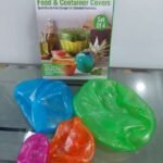 Food  Covers Set of 4  Silicone Fresh Keeping Wrap Food Wraps Seal (Random color) thumbnail 4
