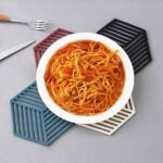 1PCS Multifunction Heat Resistant Silicone Mat Drink Cup Coasters Nonslip Pads Pot Holder Table Placemat Kitchen Accessories (random color) thumbnail 1