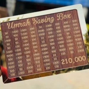 Umrah Saving Box - Saving Box - Box For Umrah Saving | Umrah Saving Box - Best Quality Umrah Saving Box - 210,000 Umrah Saving Box ( Random Design )