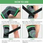 Knee Support Band for Pressure Weaving with 3D Weave Protection Against Injury Pressure Adjustable Knee Support for Men and Women thumbnail 4