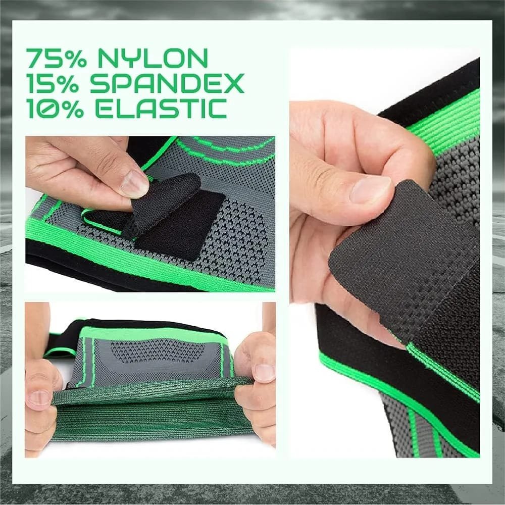 Knee Support Band for Pressure Weaving with 3D Weave Protection Against Injury Pressure Adjustable Knee Support for Men and Women - Image 3
