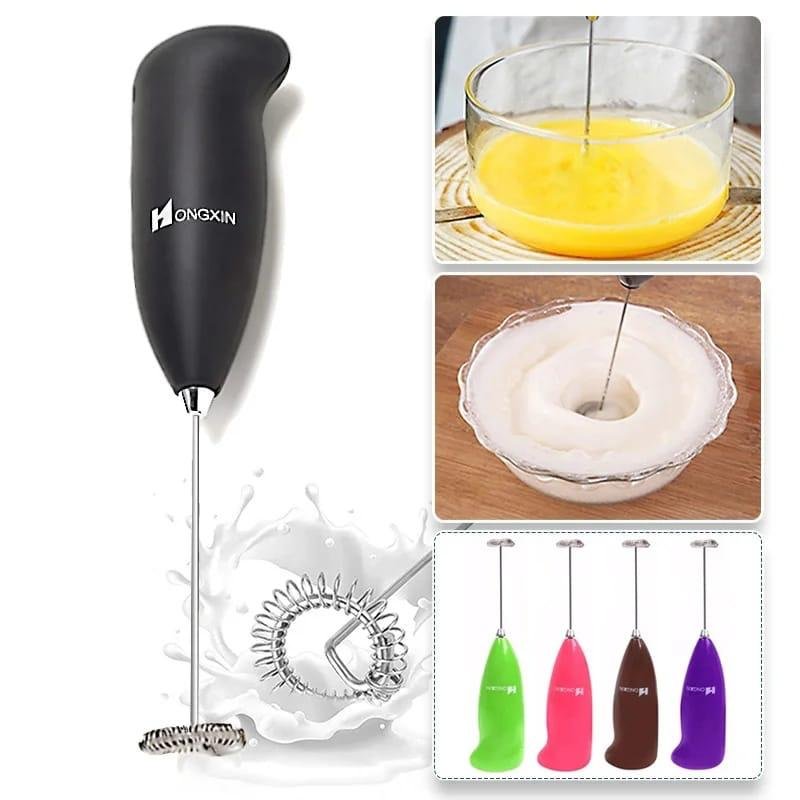 Electric Egg Beater Milk Drink Coffee Whisk Mixer Foamer Mini Handle Stirrer Practical Cooking Tool Kitchen Mini Whisk(random color) - Image 2