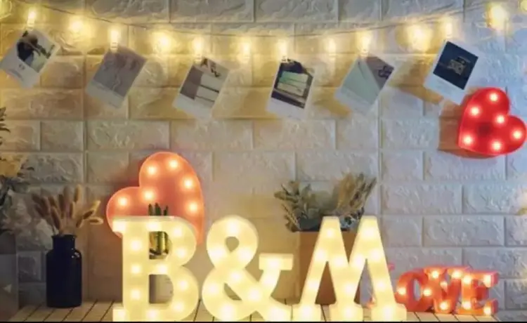 1pcs LED Alphabet Battery Operated All Led Letter A TO Z For Night Lights Wedding Birthday Party For Room and Decoration Using Without Electricity - Image 3
