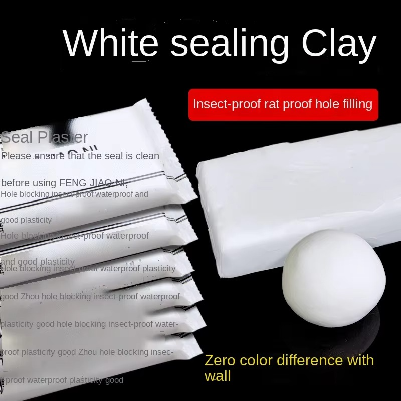 Wall Hole Sealant Strong Adhesive Diy Sealant Clay Air Conditioning Hole Repair Cream Mud - Sealant Mud, Clay Repair Glue Pipe Sealing Fireproof Caulking Repair Mud Hole, Hole Filler - 01 PCs - Image 2