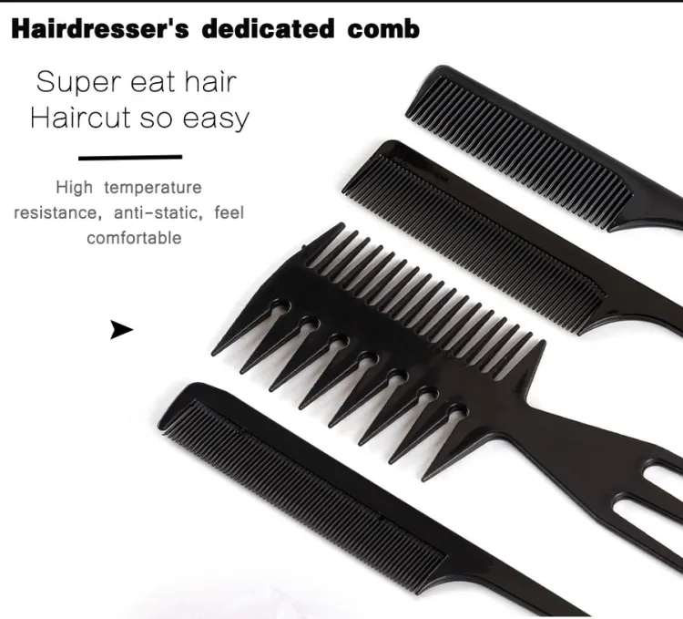 Pack of 10-Professional Hairdressing Combs For Women And Men - Image 4