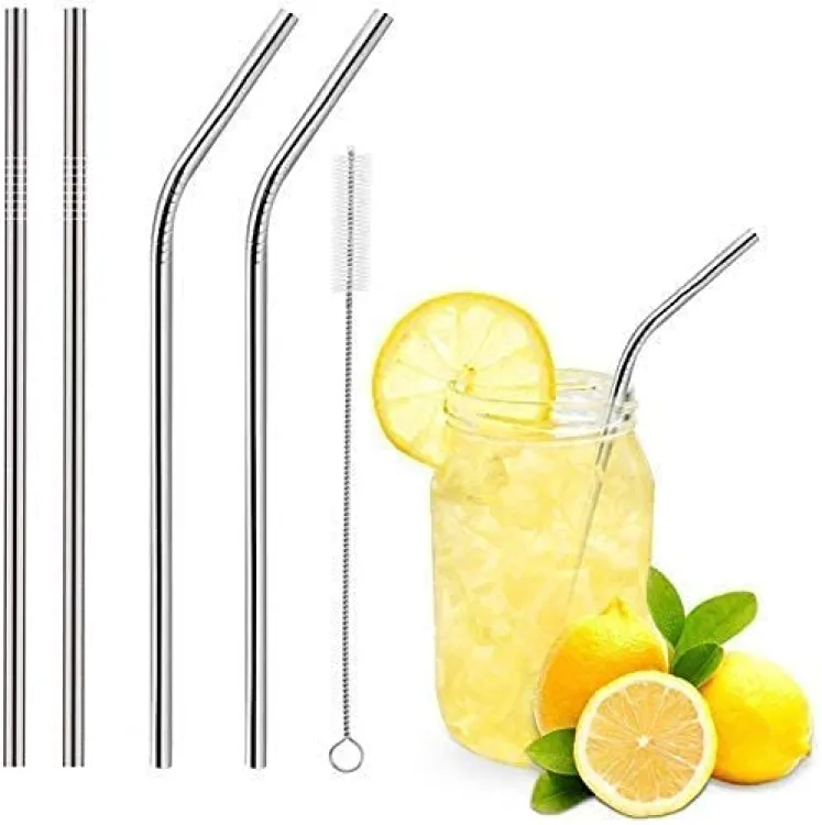 stainless steel straw 5 pcs pack - Image 3