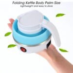 Foldable And Portable Teapot Water Heater Electric Kettle For Travel And Home Tea Pot Water Kettle Silica Gel Fast Water Boiling 600 Ml(random color ) thumbnail 1