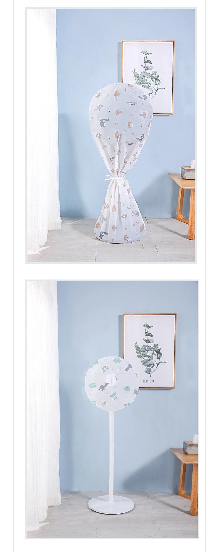 Decorative Fan Cover with Colorful Pattern Design – Dust Protection & Stylish Room Accent - Image 5