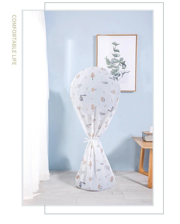 Decorative Fan Cover with Colorful Pattern Design – Dust Protection & Stylish Room Accent - Image 3
