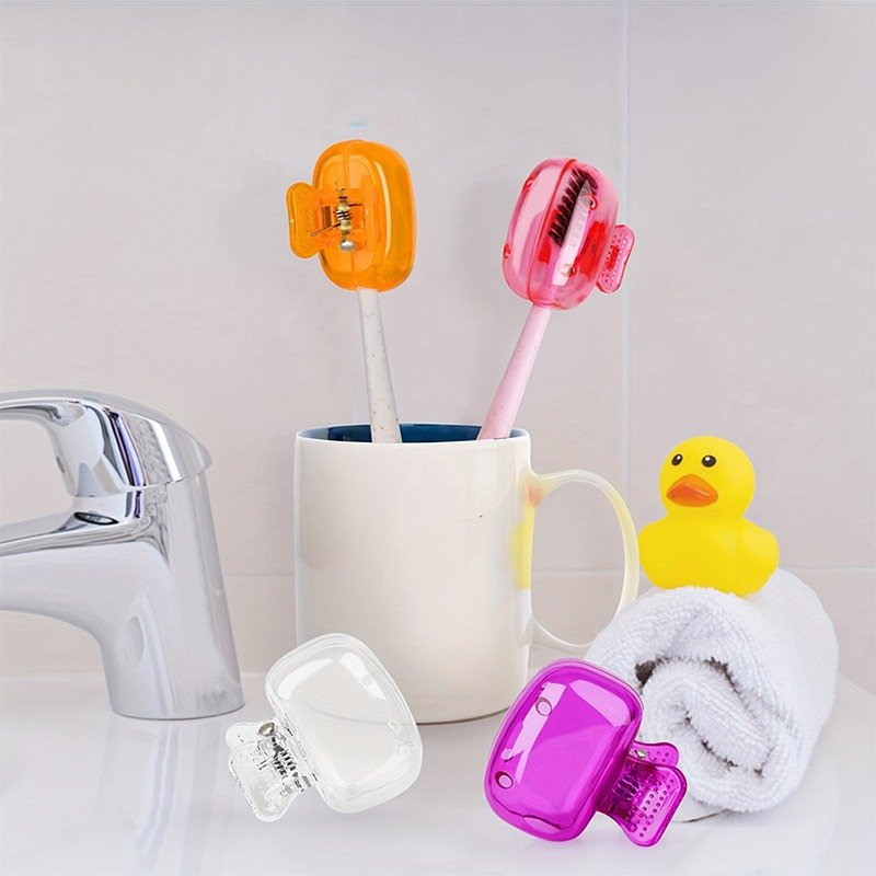 Pack of 10 – Toothbrush Storage Cases in Random Colors – Portable and Hygienic Holders for Travel, Office, School, and Home Use (Random Color) - Image 2