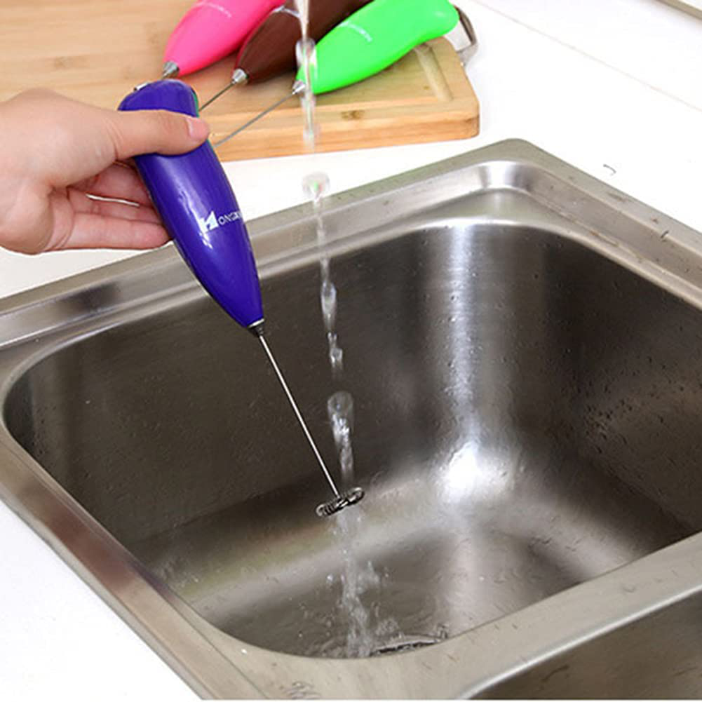 Electric Egg Beater Milk Drink Coffee Whisk Mixer Foamer Mini Handle Stirrer Practical Cooking Tool Kitchen Mini Whisk(random color) - Image 4