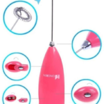 Electric Egg Beater Milk Drink Coffee Whisk Mixer Foamer Mini Handle Stirrer Practical Cooking Tool Kitchen Mini Whisk(random color) thumbnail 3