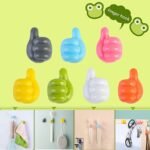 10 pcs  Wall Decoration Hook Creative Silicone Thumb Key Hanger Hooks thumbnail 1