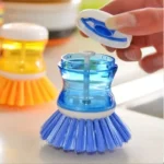 Mini Kitchen Liquid Dish Cleaning Brush | Scrubber Tool, Oil-Resistant, Scrubbing Sponge Remove Stains (Random color) thumbnail 4